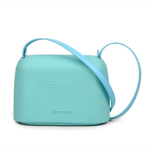 ANLAIBEIER EVA O Pocket Obag O Bag Style Waterproof Mini Candy Color AMbag with Leather Belt Strap Women Silica Gel Flap Handbag