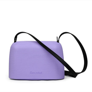 ANLAIBEIER EVA O Pocket Obag O Bag Style Waterproof Mini Candy Color AMbag with Leather Belt Strap Women Silica Gel Flap Handbag
