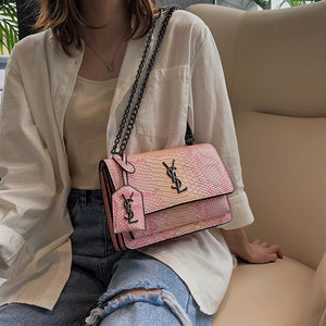 Autumn New Arrival Bag Women's 2019 New Style Western Style Popular Textured Chain Square Sling Bag Versatile Korean-style Shoul