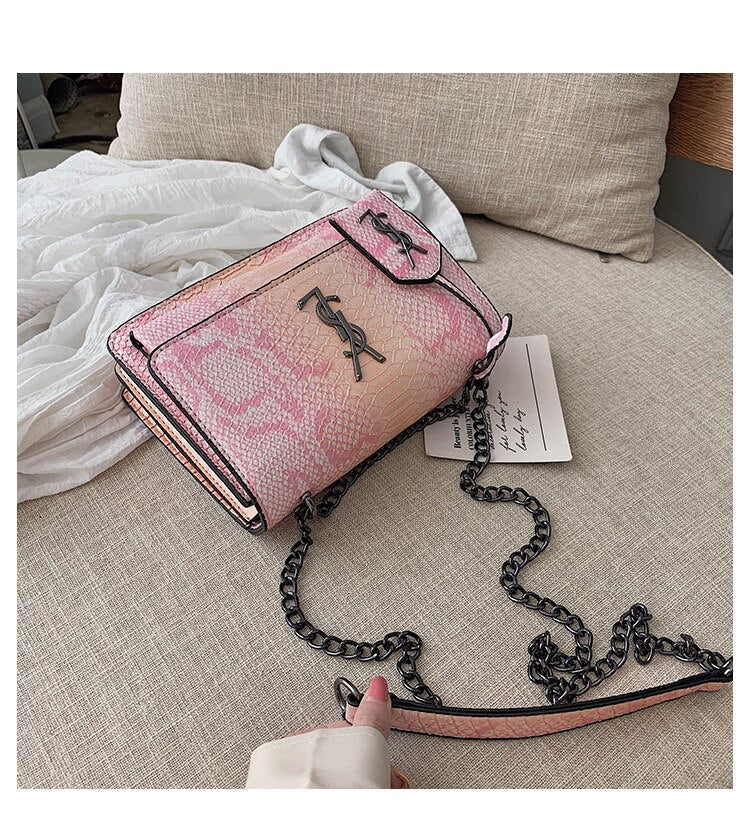 Autumn New Arrival Bag Women's 2019 New Style Western Style Popular Textured Chain Square Sling Bag Versatile Korean-style Shoul