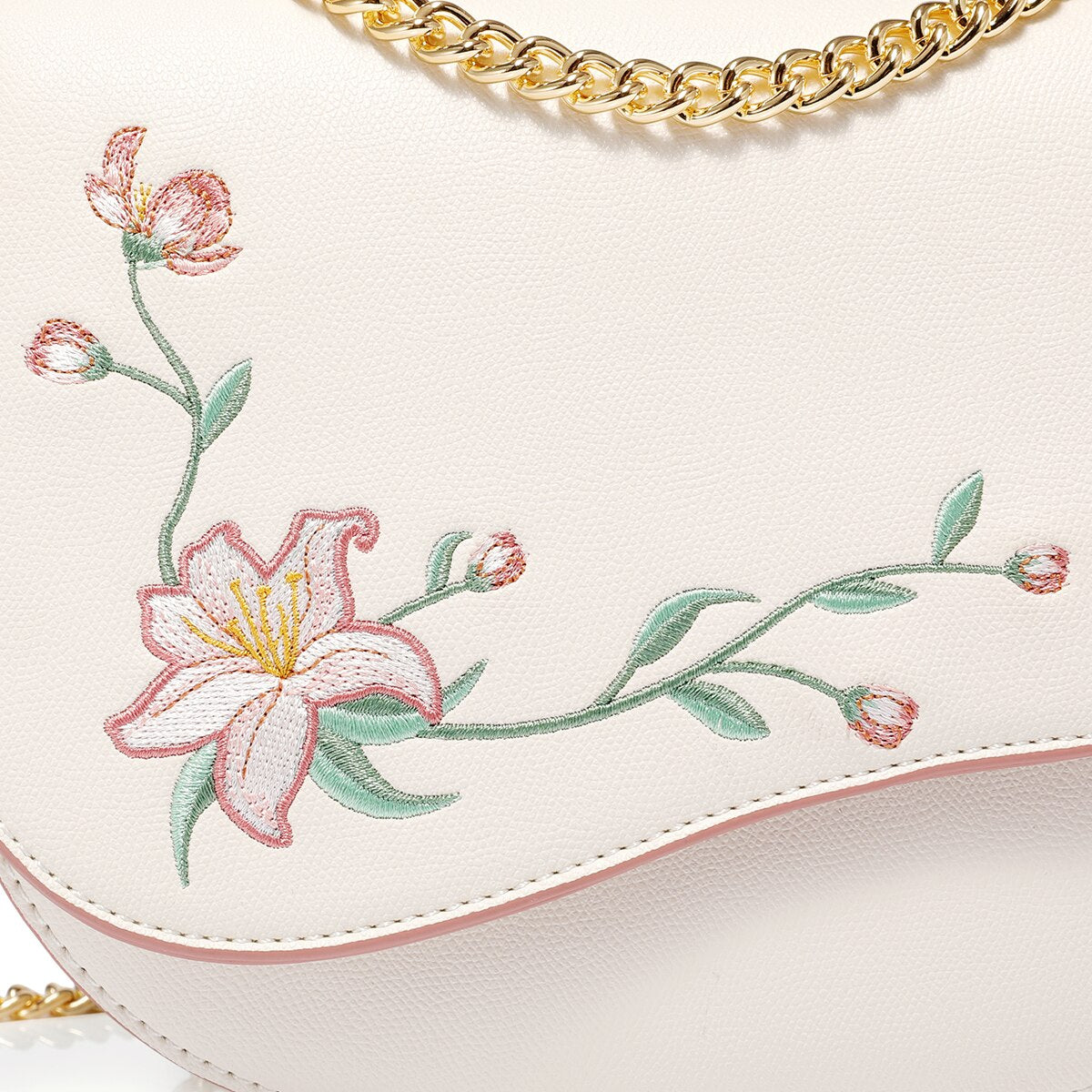 JUST STAR Brand Women's PU Leather Messenger Bags Ladies Fashion Embroidery Crossbody Bags Female Chains Saddle Shoulder Purse