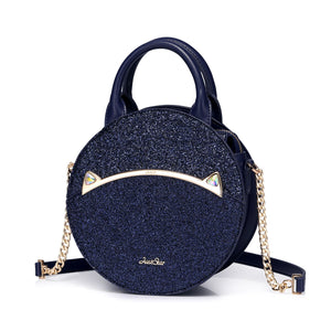 JUST STAR Ladies PU Leather Tote Purse Cute Small Chains All-match Women's Handbags