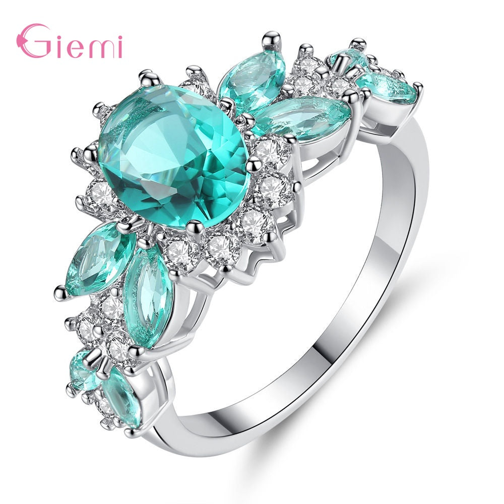 Wholesale Cubic Zircon 925 Sterling Silver Geometric Pendant Necklace Fashion Jewelry Top Quality Beautiful Christmas Gift