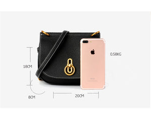 Handbag Ladies New Hot Genuine - Leather Elegant Saddle Bag For Mature Women High Quality.