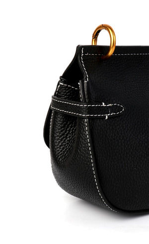 Handbag Ladies New Hot Genuine - Leather Elegant Saddle Bag For Mature Women High Quality.