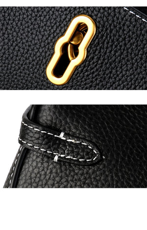 Handbag Ladies New Hot Genuine - Leather Elegant Saddle Bag For Mature Women High Quality.
